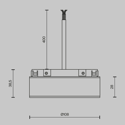 Источник напряжения встраиваемый Basity 48V, 100Вт, черный, TRA172DR-100W-B. TM Maytoni
