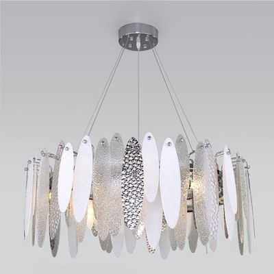 Умная подвесная люстра с фактурным стеклом 324/10