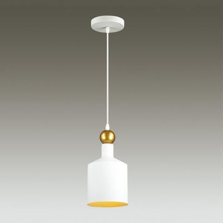 4087/1 PENDANT ODL19 495 белый/золотой Подвес Е27 1*40W 220V BOLLI