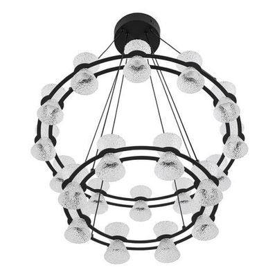 8341/70L LEDIO LN черный/прозрачный металл/акрил Люстра подвесная LED 70W 3000K 220V VINORA