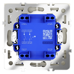 VLS020205 Выключатель встраиваемый VOLTUM S70 двухклавишный с подсветкой 10А, (сталь). (ТМ Maytoni)