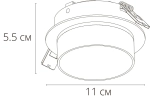 Точечный встраиваемый светильник Arte Lamp IMAI A2264PL-1BK, GX53