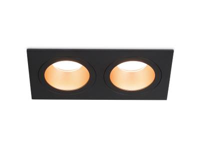 Светильник встраиваемый TN102833/2 BK/GD черный/золото GU5.3/2 178*93*50