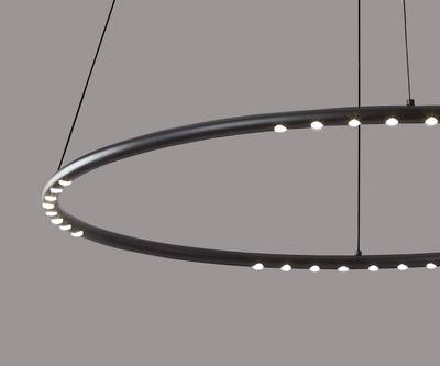 08557-80,19 Подвес диммируемый Магни черный d80 h200 Led 35W (4000K) с пультом ДУ