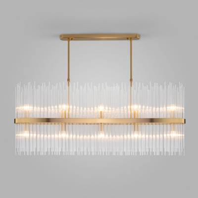 Умная подвесная люстра со стеклянным рассеивателем 486/10