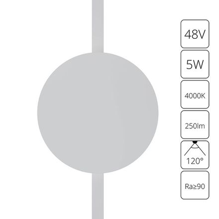 Магнитный трековый светильник Arte Lamp RAPID A6163PL-1WH, 1хLED