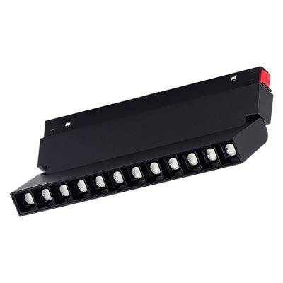 ST372.406.12 Магнитный трековый светильник SMART Черный LED 1*12W 2700K-6500K 1 080Lm Ra90 36° IP20 L225xW22xH136 48V