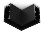 Коннектор угловой для накладного шинопровода Magnetic 48V 10mm GL1961 BK черный 80*80
