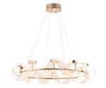 08037-90,37 Подвес диммируемый Ранни французское золото d90 h150 Led 10*10W (3000K) с пультом ДУ