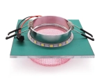 Встраиваемый точечный светильник TN356 CH/PI хром/розовый GU5.3+3W (LED COLD) 95*95*45