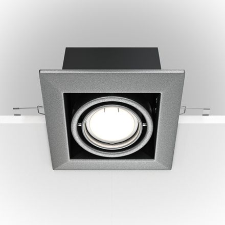 Встраиваемый светильник Metal Modern GU10 1x50Вт DL008-2-01-S. TM Maytoni