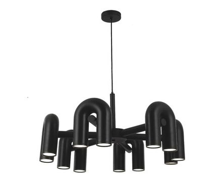 08465-6,19 Люстра Канти черный d80 h150 Led 72W (3000-6000K)
