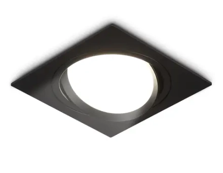 Светильник встраиваемый поворотный точечный TN51917 BK черный GX53 max 12W 115*115*23