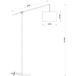 Торшер Arte Lamp DYLAN A4054PN-1PB, 1хE27