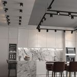 358781 OVER NT21 221 черный Светильник накладной светодиодный IP20 LED 25W 4000K 2200Лм 100-265V GRODA