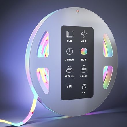 Светодиодная лента 24В COB 18Вт/м RGB 5м IP 20 201250. TM Maytoni