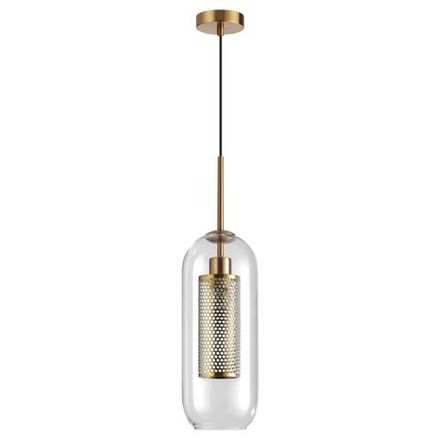 4940/1 PENDANT ODL22 467 античн.бронза/металл/прозрачный/стекло Подвес E27 1*40W CLOCKY