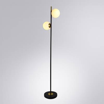 Торшер Arte Lamp ALCOR A2224PN-2BK, 2хE14