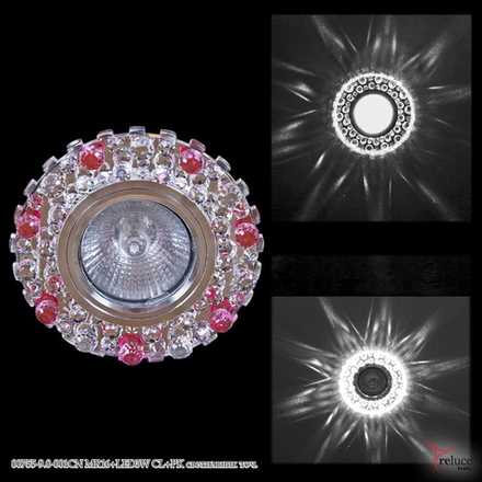 00755-9.0-001CN MR16+LED3W CL+PK светильник точ.