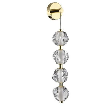 5085/17WL L-VISION ODL25 555 золото/прозрачный/металл/акрил Бра LED 17W 4000K 800Лм JEMSTONE