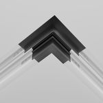 Коннектор угловой 90° Exility встраиваемый под ГКЛ 9,5 мм, черный, TRACL034-42B-R. TM Maytoni