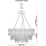 Подвесная люстра Arte Lamp NICOLETTA A1051SP-10CC, 10хE14