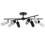 LR7283643741 Люстра RULLO 8х50W GU10 ЧЕРНЫЙ/БЕЛЫЙ (571728+214437-4+214436-4+202431-8)