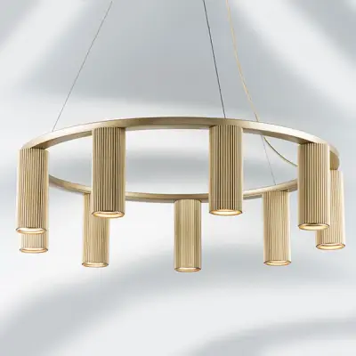 718093 Люстра ROMA 9х28W GU10 (led) CHAMPAGNE GOLD Lightstar