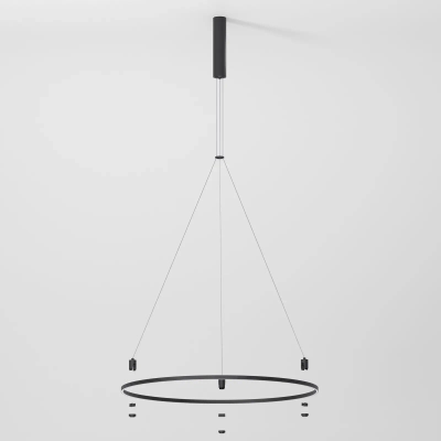 Esthetic Magnetic Шинопровод с тросовыми креплениями Round черный Ø800 85138/00