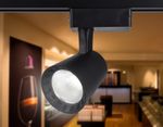 Трековый однофазный светодиодный светильник GL5977 BK черный LED 15W 4200K 24°