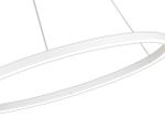 08228,01A(4000K) Подвес Тор белый d100 h150 Led 56W (4000K) 2 вида крепления, диммируемый, с пультом ДУ