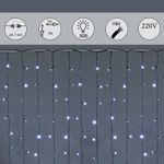 A-943 WT сведодиодный занавес 2*2м 300LED, провод темно-зелёный
