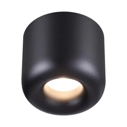 359440 OVER NT24 372 черный Светильник накладной влагозащищённый IP44 LED 10W 220-240V 3000K 650Лм LISSE