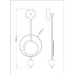Настенный светильник Arte Lamp POLARIS A2604AP-7GO, 1хLED