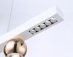 Светильник светодиодный подвесной FL5955 WH/GD белый/золото 4200K 18W 1000*70*1200 (Без ПДУ)