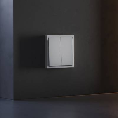 VLS000316 Клавиши для выключателя/переключателя двухклавишного, S70 (серый). (ТМ Maytoni)