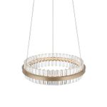 SL383.203.01 Светильник подвесной ST-Luce Золотистый/Золотистый, Прозрачный LED 1*34W 3000K