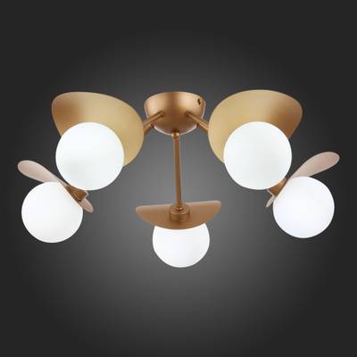 SLE220502-05 Люстра потолочная Золотистый/Белый G9 5*5W