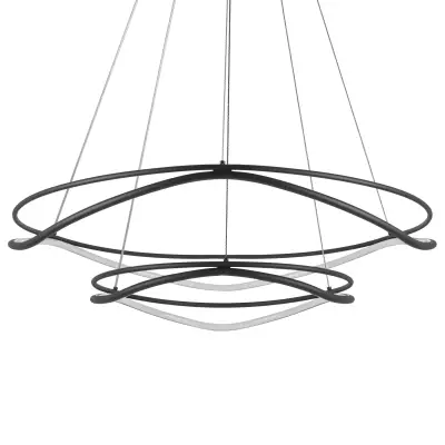 736527 Люстра ROTONDA 115W LED 5736LM 120G ЧЕРНЫЙ 3000-6000K Lightstar