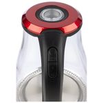 Чайник ENERGY E-204 (1.7л) стекло, пластик цвет красный