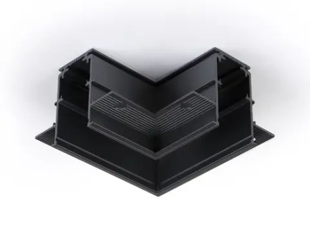Коннектор угловой для встраиваемого шинопровода Magnetic GL3354 BK черный 85*85*H46.8