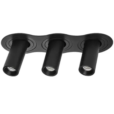 i637274 Светильник INTERO TUBO LED 10W*3 500LM*3 60G ЧЕРНЫЙ 4000K (217637+217274+217274+217274)