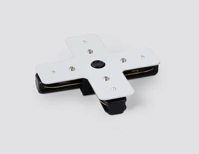 Коннектор Х-образный для однофазного шинопровода Standard 220V GL7172 BK черный 105*105*20