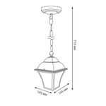 Apus H шоколад уличный подвесной светильник IP33 GL 1009H