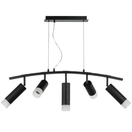 LR7353728731 Люстра RULLO 5х50W GU10 ЧЕРНЫЙ (571735+214437-2+214487-3+202431-5)