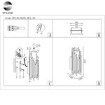 SL1629.301.01 Бра ST-Luce Латунь/Белый E14 1*40W