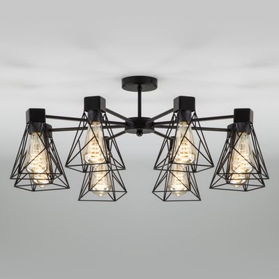 Потолочная люстра в стиле лофт 70107/8 черный