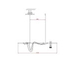 08039K-120A,19 Подвес диммируемый Кайли черный L120 h120 Led 40W+GU10 1*10W (4000K) с пультом ДУ