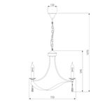 Подвесная люстра в классическом стиле 60064/8 хром, E14х8