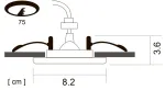 Точечный встраиваемый светильник Arte Lamp AQUA A5440PL-1AB, 1хGU10